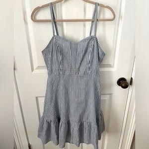 Old Navy fit and flare striped mini dress